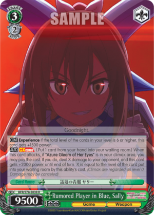 Rumored Player in Blue, Sally