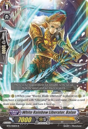 White Rainbow Liberator, Balan