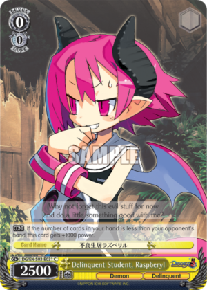 Delinquent Student, Raspberyl