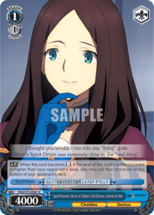 Special Honorary Advisor of Chaldea’s Tech Division, Leonardo da Vinci
