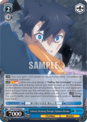 Valiantly Breaking Through, Fujimaru Ritsuka