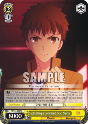 Activating a Command Seal, Shirou
