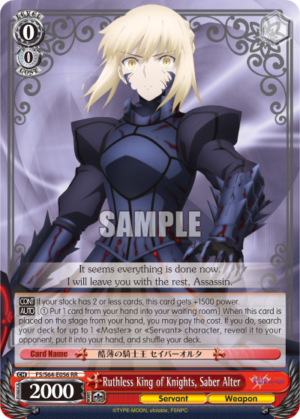 Ruthless King of Knights, Saber Alter