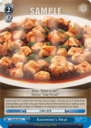 Kotomine’s Meal
