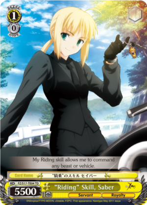 «Riding» Skill, Saber