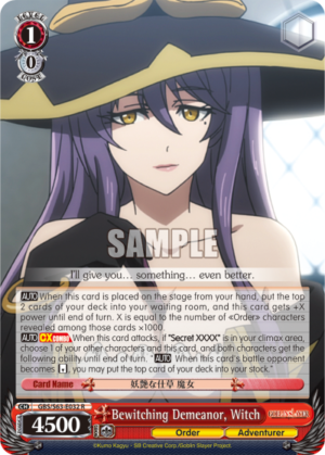 Bewitching Demeanor, Witch