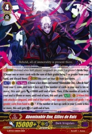 Abominable One, Gilles de Rais