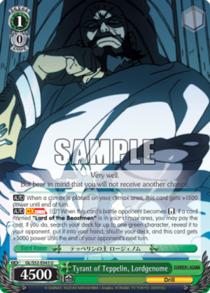 Tyrant of Teppelin, Lordgenome