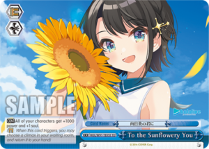 To the Sunflowery You