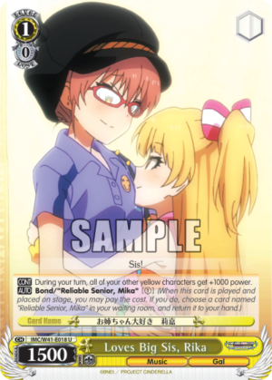 Loves Big Sis, Rika
