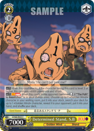 Determined Stand, S.B