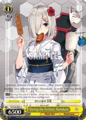 During the Festival, Hamakaze