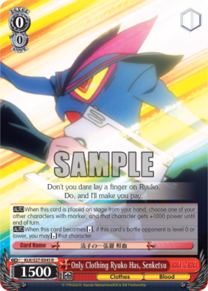 Only Clothing Ryuko Has, Senketsu