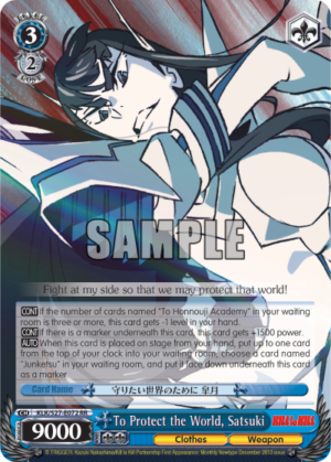 To Protect the World, Satsuki