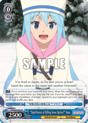 ?ignificance of Killing Snow Sprites??qua