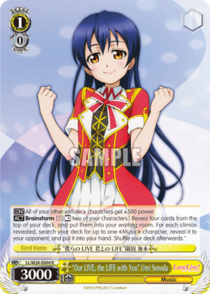 «Our LIVE, the LIFE with You» Umi Sonoda
