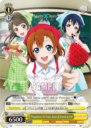 Preparations for X’mas, Kotori & Honoka & Umi