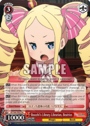 Roscchi’s Library Librarian, Beatrice