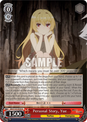 Personal Story, Yue
