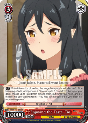 Enjoying the Taste, Tio