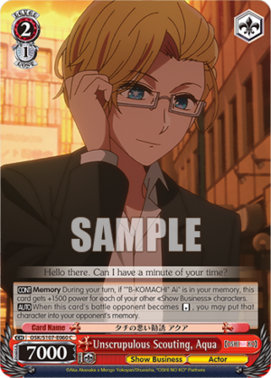 Unscrupulous Scouting, Aqua
