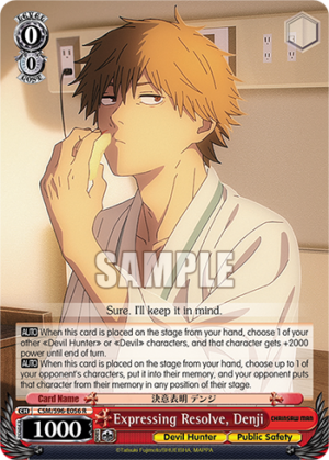 Expressing Resolve, Denji