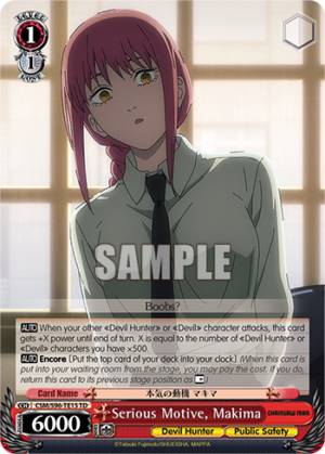 Serious Motive, Makima