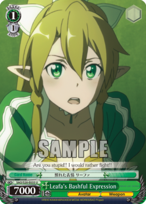 Leafa’s Bashful Expression