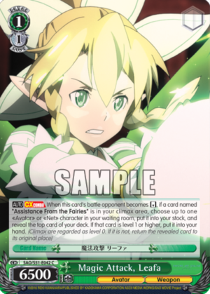 Magic Attack, Leafa Magic Attack, Leafa