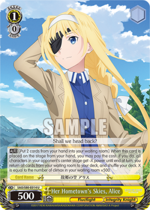 Her Hometown’s Skies, Alice