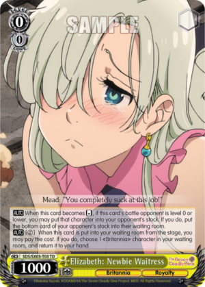 Elizabeth: Newbie Waitress