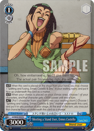 Meeting a Stand User, Ermes Costello