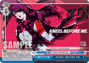 KNEEL BEFORE ME.