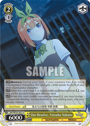 Our Resolve, Yotsuba Nakano