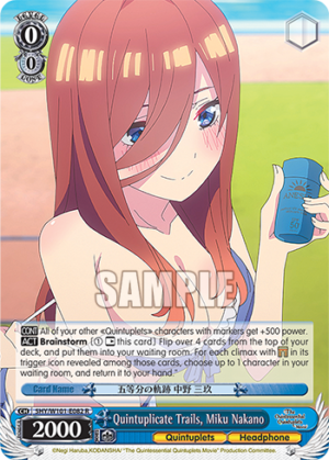 Quintuplicate Trails, Miku Nakano