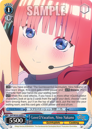 Love?Vacation, Nino Nakano