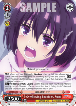 Overflowing Emotions, Suzu