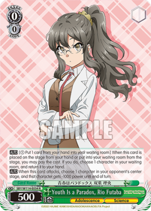 Youth Is a Paradox, Rio Futaba