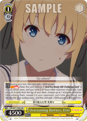 Overcoming Barriers, Eriri