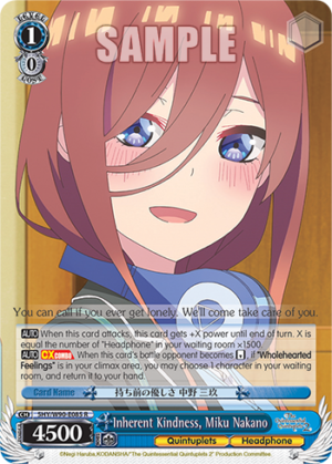 Inherent Kindness, Miku Nakano