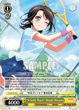«A Solid Player» Misaki Okusawa