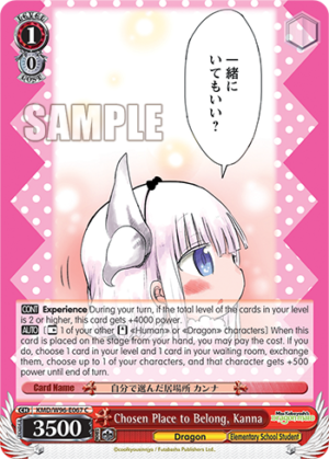 Chosen Place to Belong, Kanna