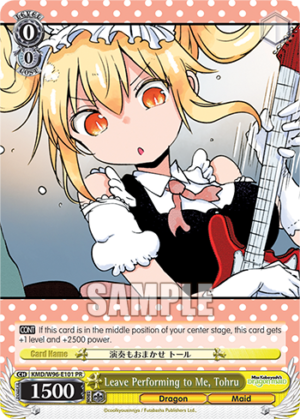 Leave Performing to Me, Tohru