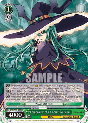 Composure of an Adult, Natsumi