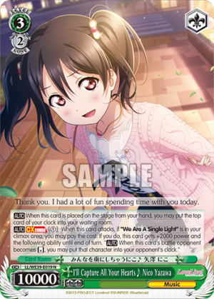 I’ll Capture All Your Hearts? Nico Yazawa