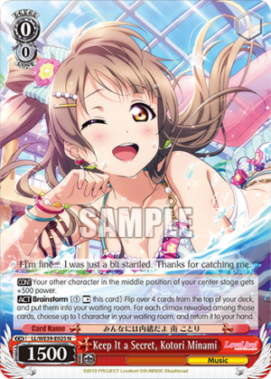 Keep It a Secret, Kotori Minami
