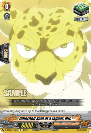 Inherited Soul of a Jaguar, Mic Inherited Soul of a Jaguar, Mic