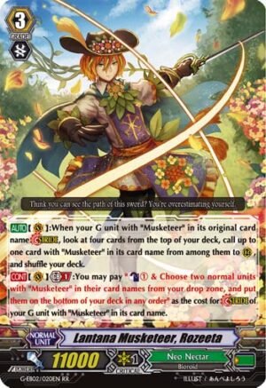 Lantana Musketeer, Rozeeta