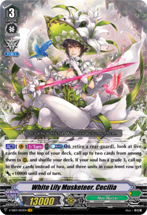 White Lily Musketeer, Cecilia