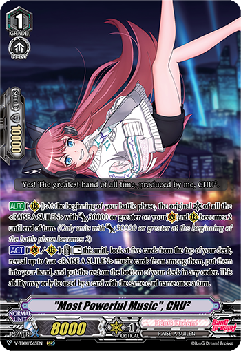 "Most Powerful Music", CHU2 (V-TB01/065EN)